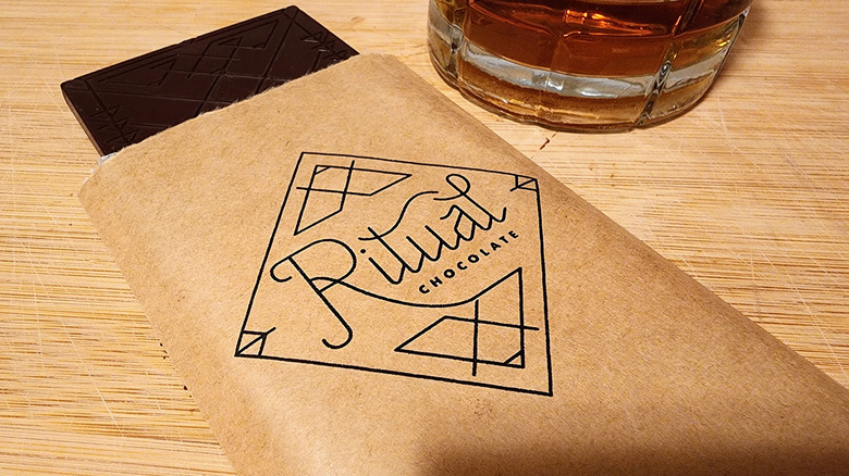 Ritual chocolate bar and whiskey