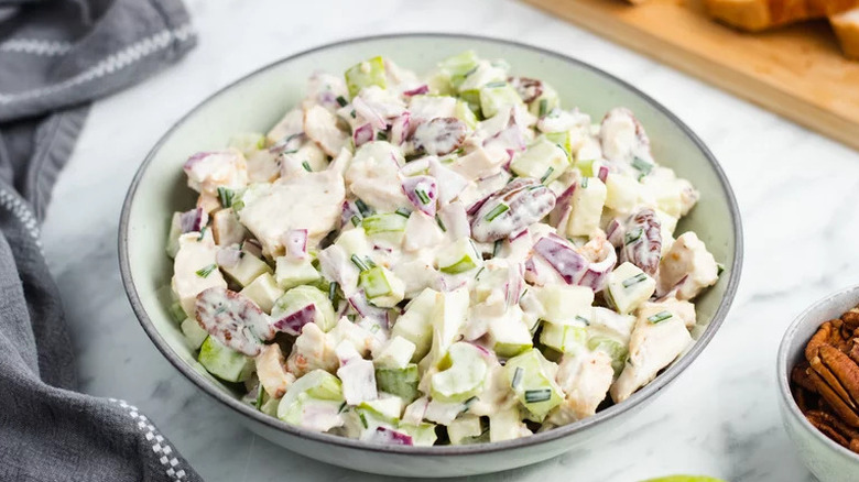 Bowl of chicken salad