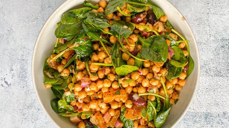 Moroccan style chickpea salad