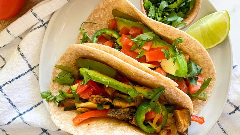 Mushroom fajitas