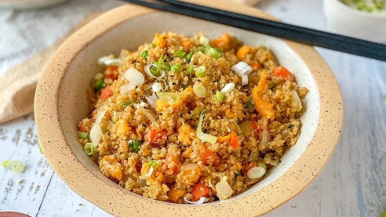 Quinoa fried rice bowl