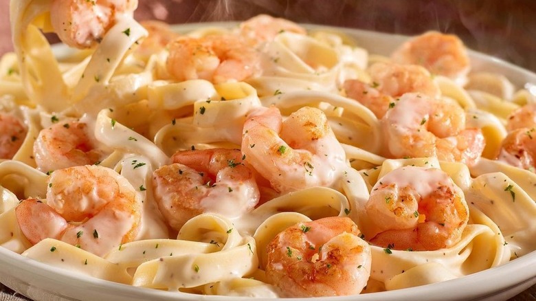 Shrimp Alfredo from Olive Garden