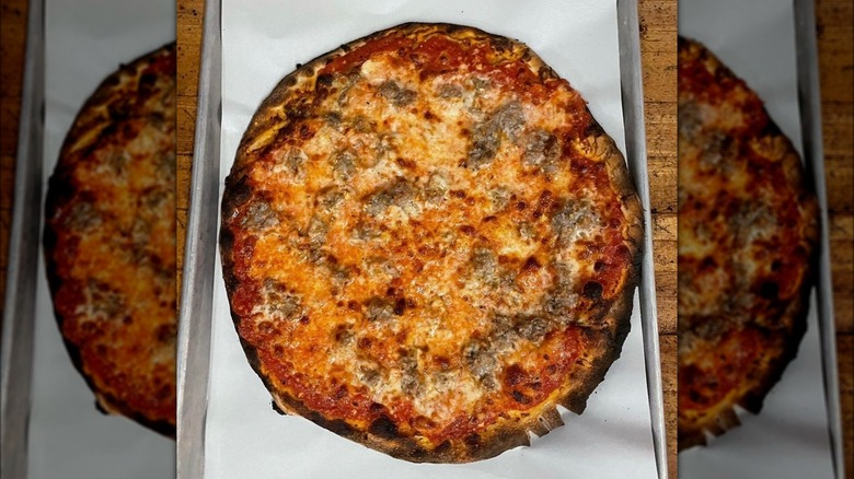 Modern Apizza on pan