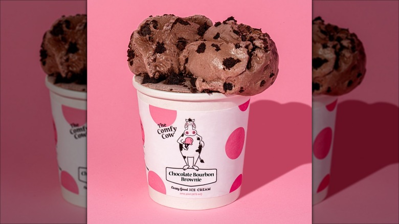 The Comfy Cow chocolate bourbon brownie pint