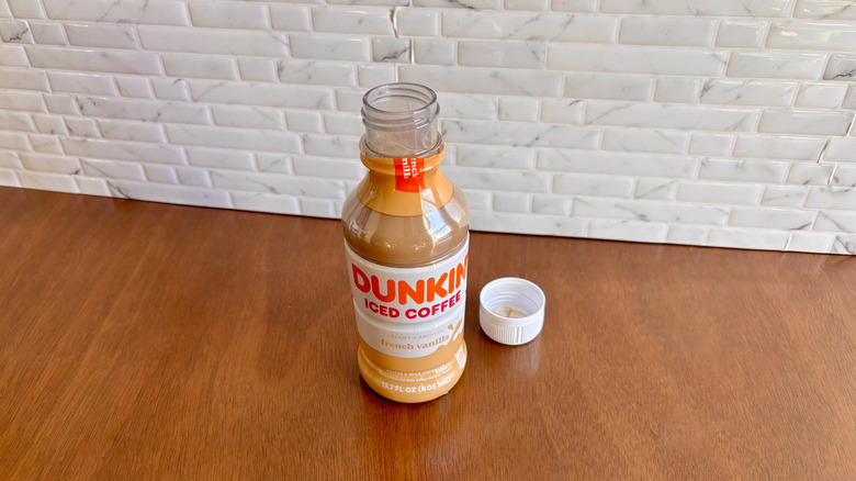 Dunkin' French vanilla bottled iced coffee