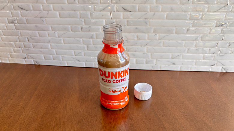 Dunkin' original iced coffee bottle