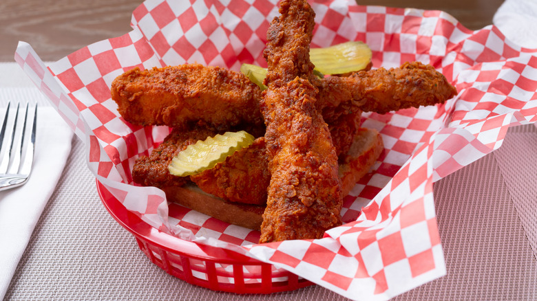 Nashville hot chicken tenders