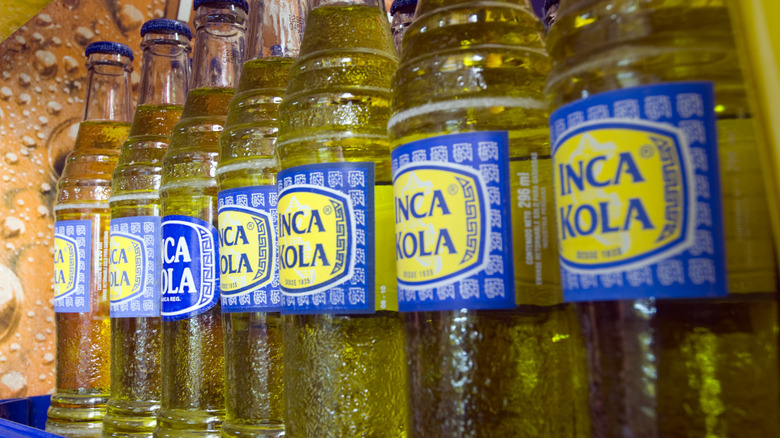 Bottles of Inca Kola