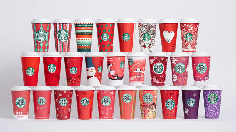 Starbucks holiday cups