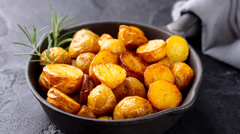 Baby potatoes in bowl