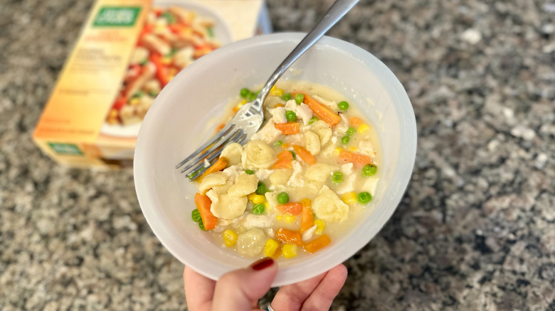 Healthy Choice crustless pot pie