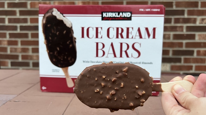 Kirkland ice cream and box