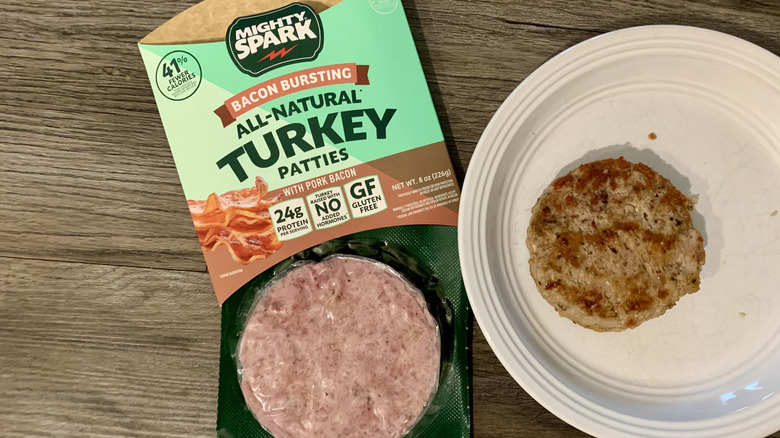 mighty spark frozen turkey burgers