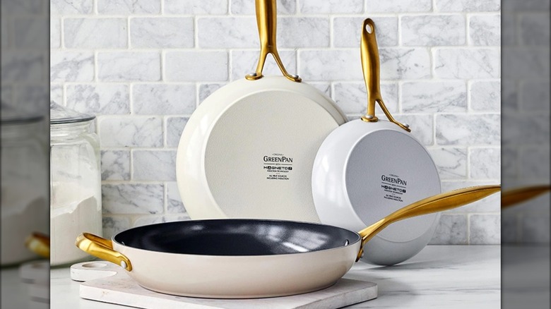 The GreenPan Jewel Pro Ceramic Non-Stick 3-piece Fry Pan Set
