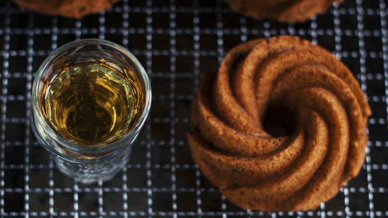 bourbon and mini cakes