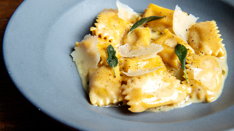 agnolotti with butter and sage