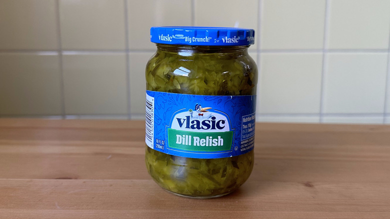 jar of Vlasic Dill Relish