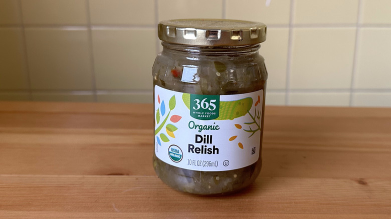 jar of 365 organic relish