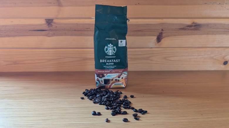 bag of coffee with beans