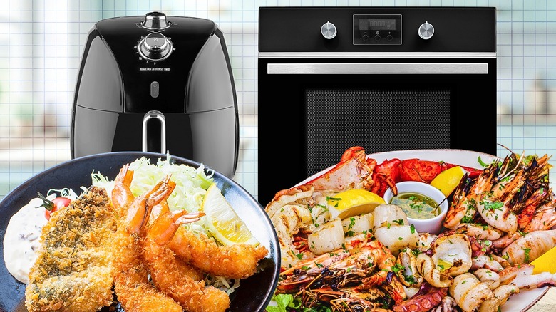 seafood and kitchen appliances