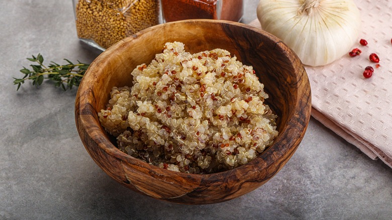 bowl of fluffy quinoa