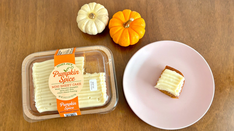 TJ's pumpkin spice mini cake