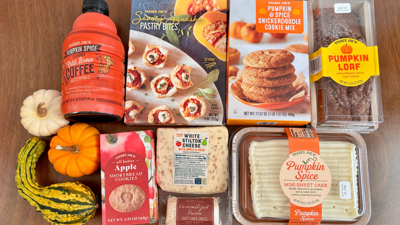 Various Trader Joe's fall items