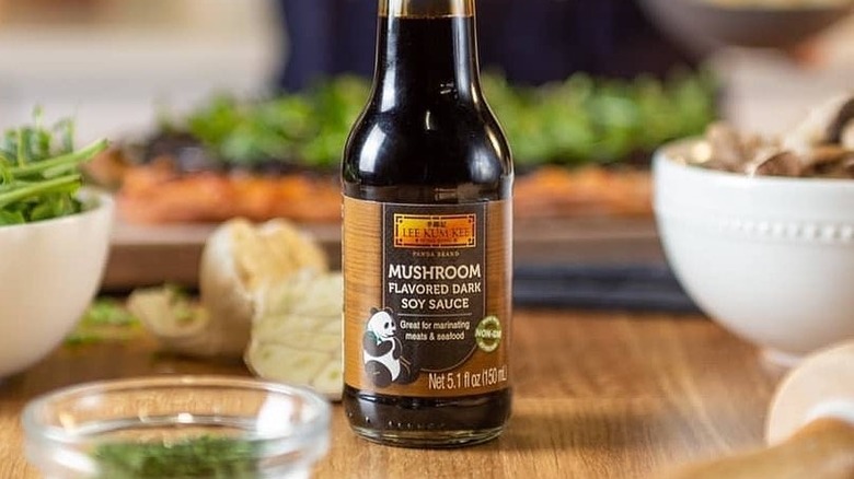 bottle of mushroom soy sauce