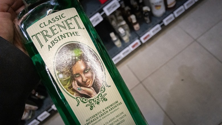 Bottle of absinthe