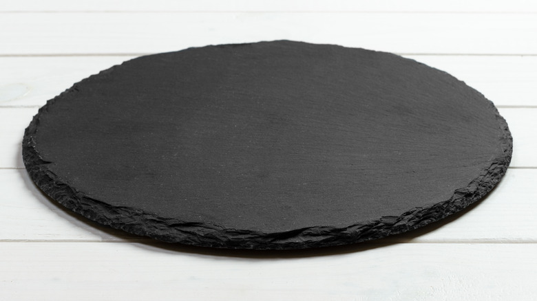 Black slate pizza stone