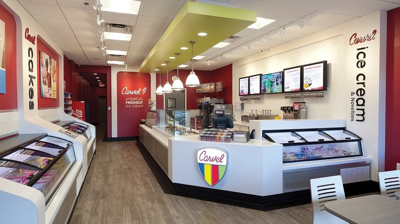 Interior of Carvel shop