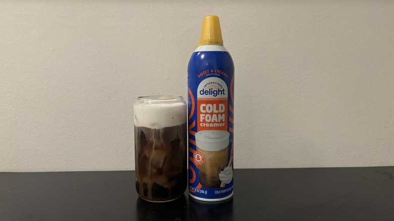 international delight sweet and creamy cold foam can