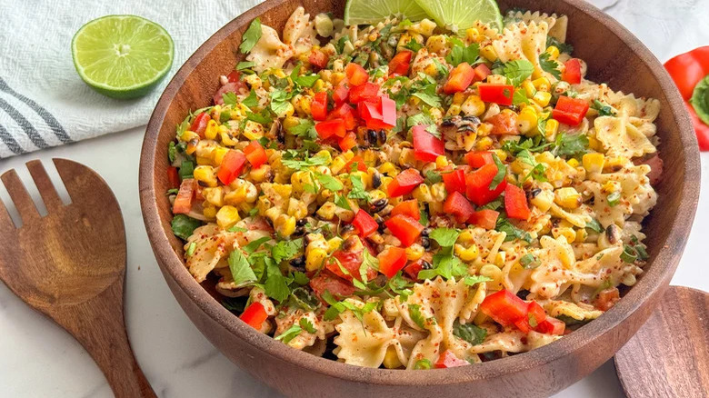 Mexican street corn pasta salad 