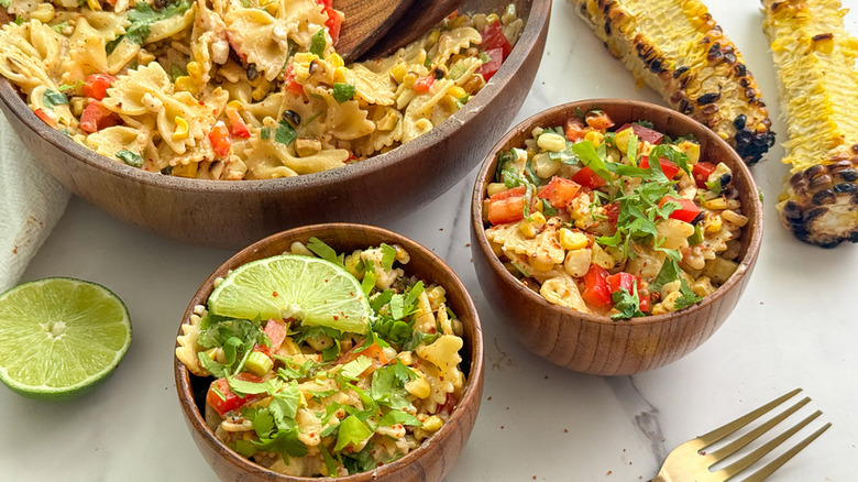 Mexican street corn pasta salad 