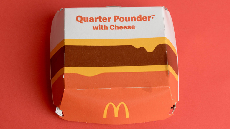 McDonald's Quarter Pounder with cheese package