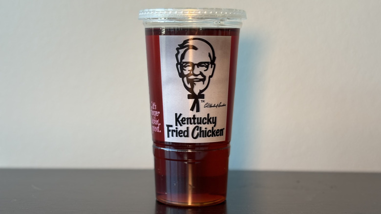 KFC clear iced tea cup