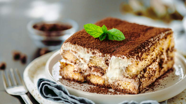 A slice of tiramisu