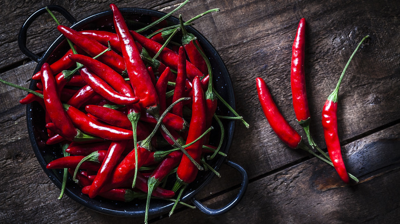 Red hot chile peppers