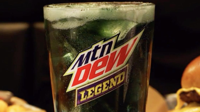 Mountain Dew Legend in glass