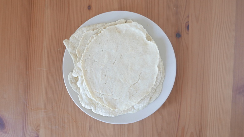 Freshly made tortillas