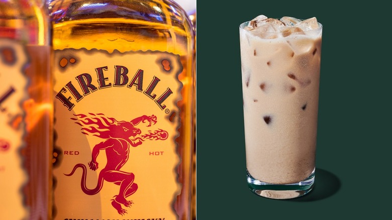 Fireball and Iced Chai Tea Latte