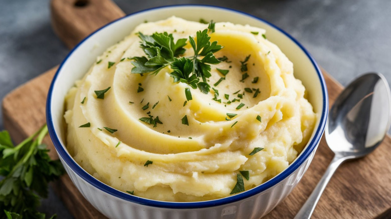 Bowl of mashed potatoes