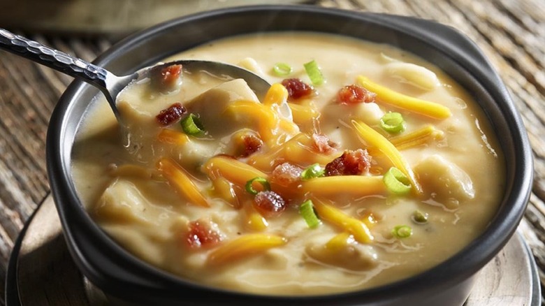 Loaded potato soup bowl