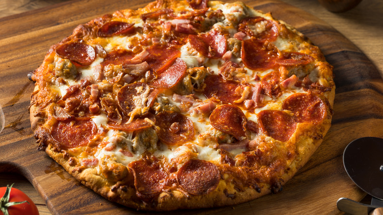 meat lovers pizza