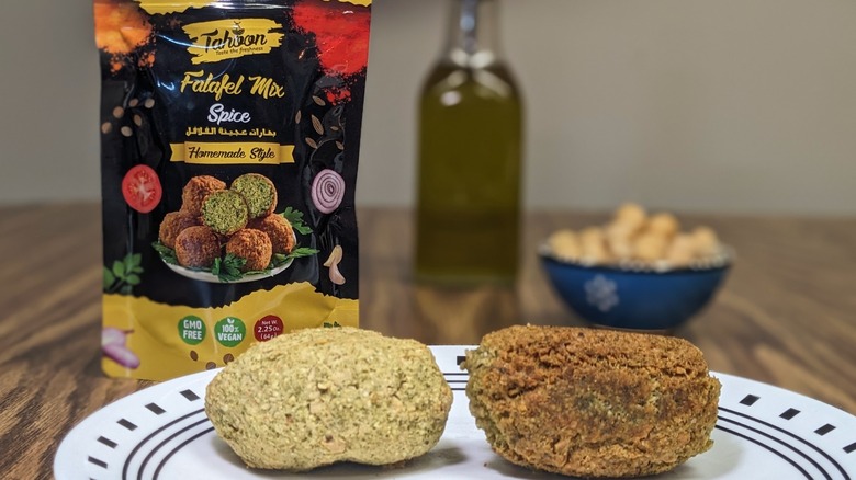 Tahoon mix with falafels