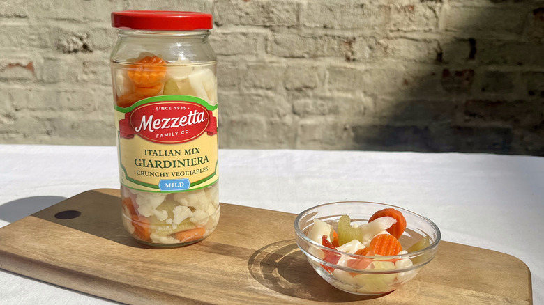 Mezzetta giardiniera in bowl