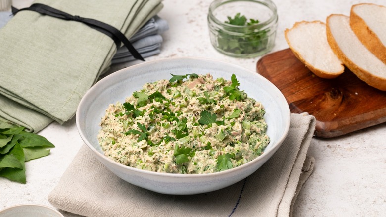 tuna salad with herbs