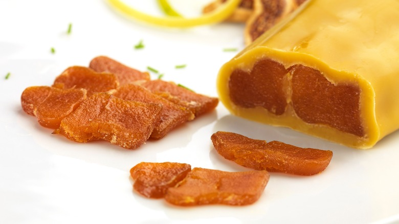 Greek bottarga sliced