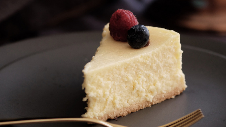 Slice of cheesecake