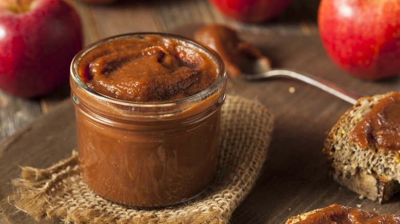 Apple butter jar